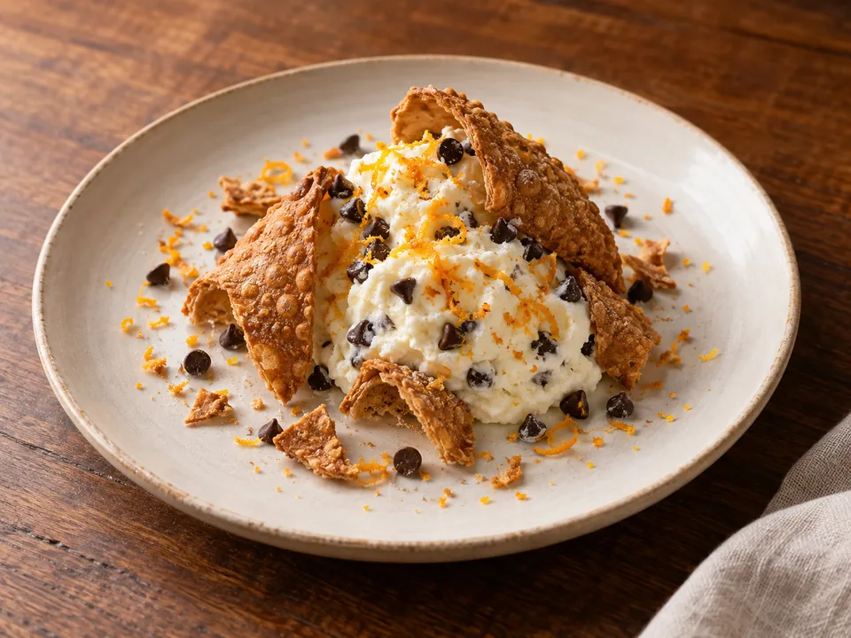 Cannolo Siciliano Scomposto — immagine illustrativa